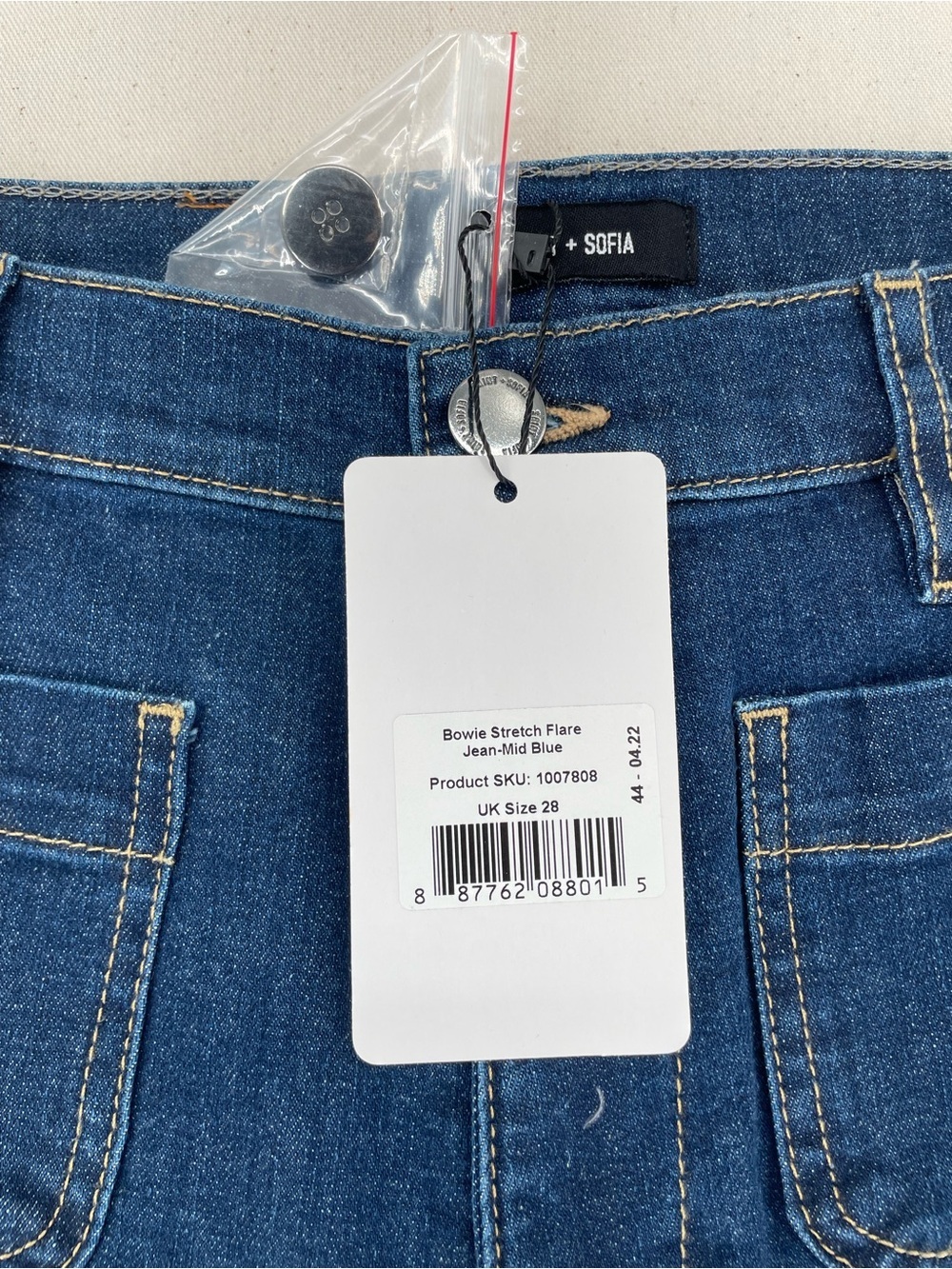 Saint And Sofia Bowie Stretch Flare Jeans — image 7 of 8